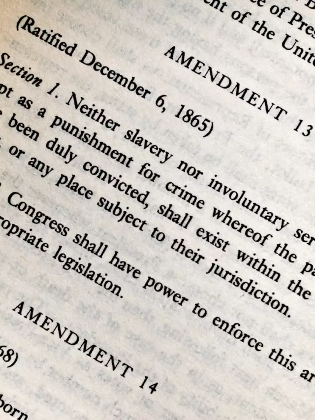 December 6: 13th Amendment Abolishes Slavery